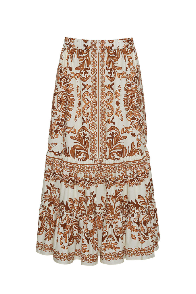 Chase Skirt in Saltaire Brown