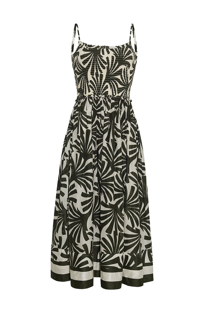 Carmen Dress in Catalina Olive