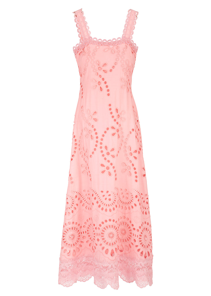 Le Bouquet Maxi Dress in Pink