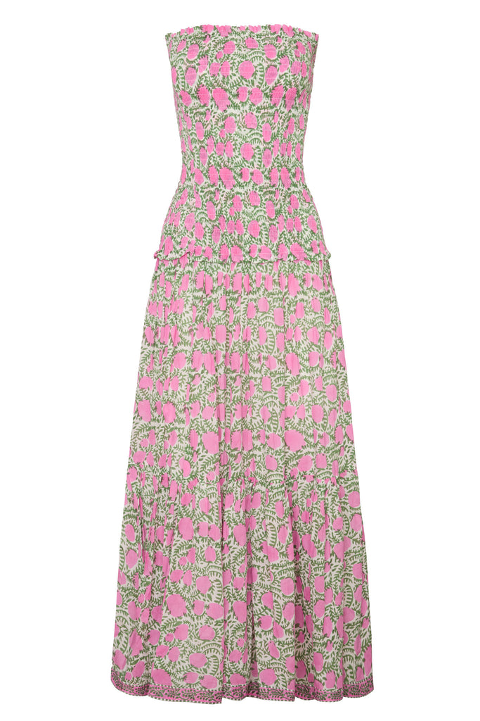 Amalfi Mermaid Dress Pink Lemon Vine