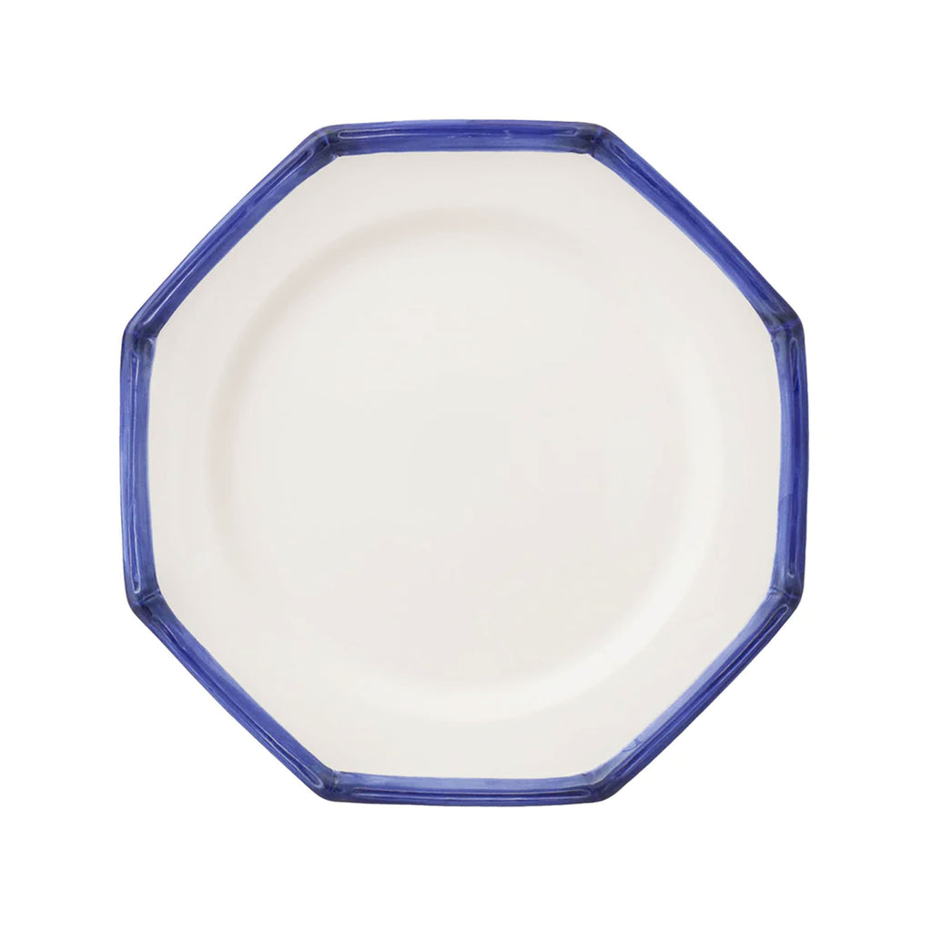 Bamboo Edge Dessert Plates in Blue, Set of 6