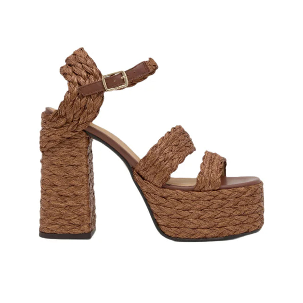 Fresa in Chocolate Brown Raffia