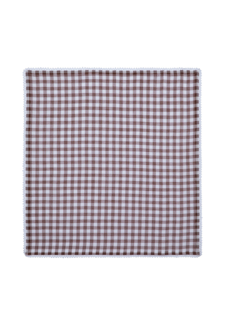 Headscarf in Chocolate Gingham