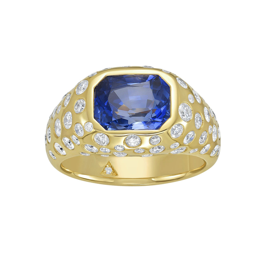 Lausanne Blue Sapphire Ring - Jewelry - RUCHI New York