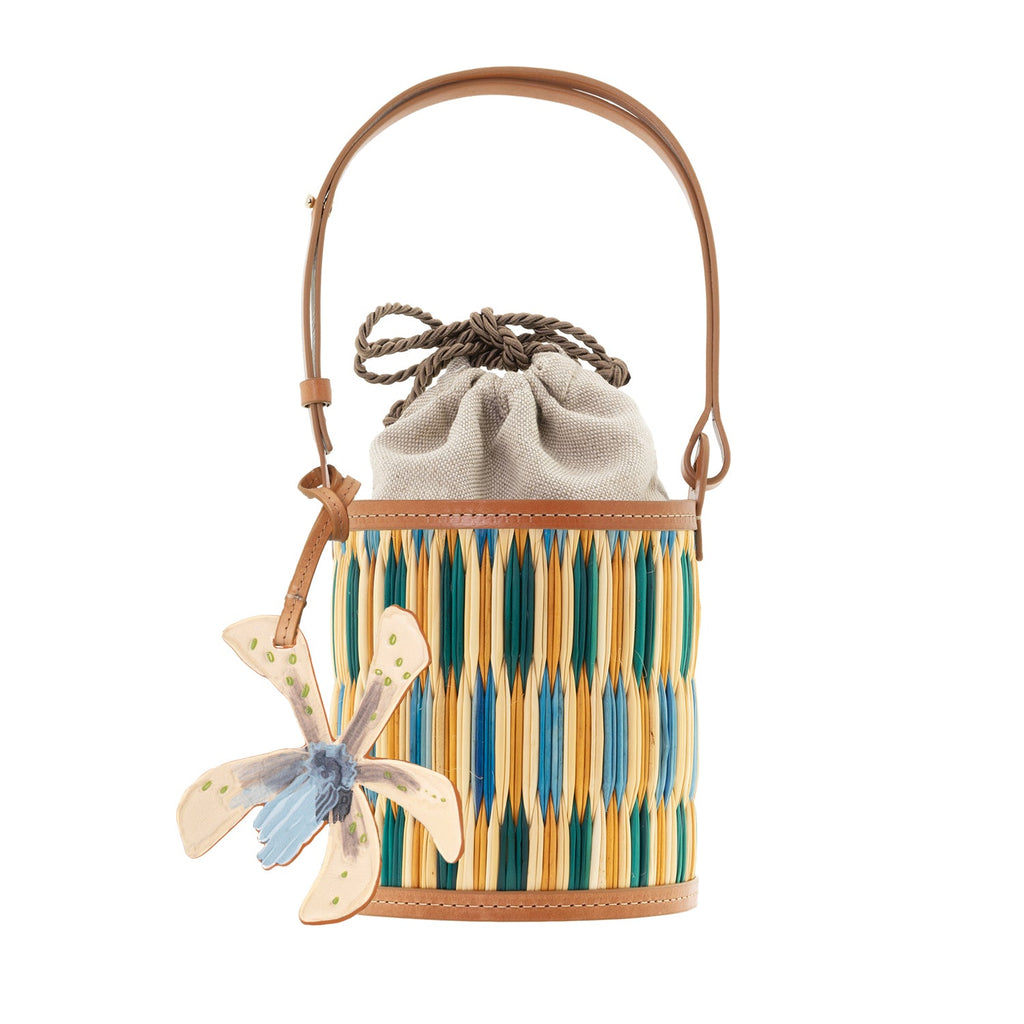"The Grand Tour Collection" Cupid Madras in Blue & Green