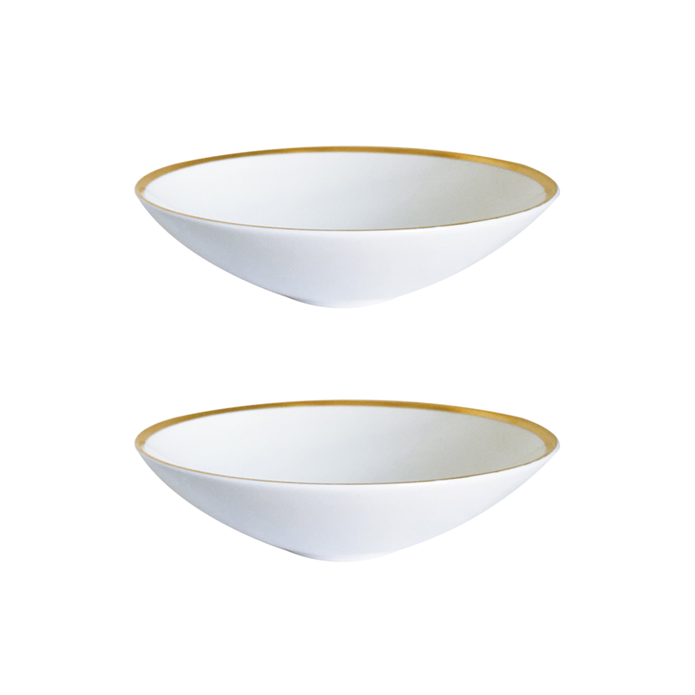 Golden Edge Set of 2, 8" Soup/ Pasta Bowl