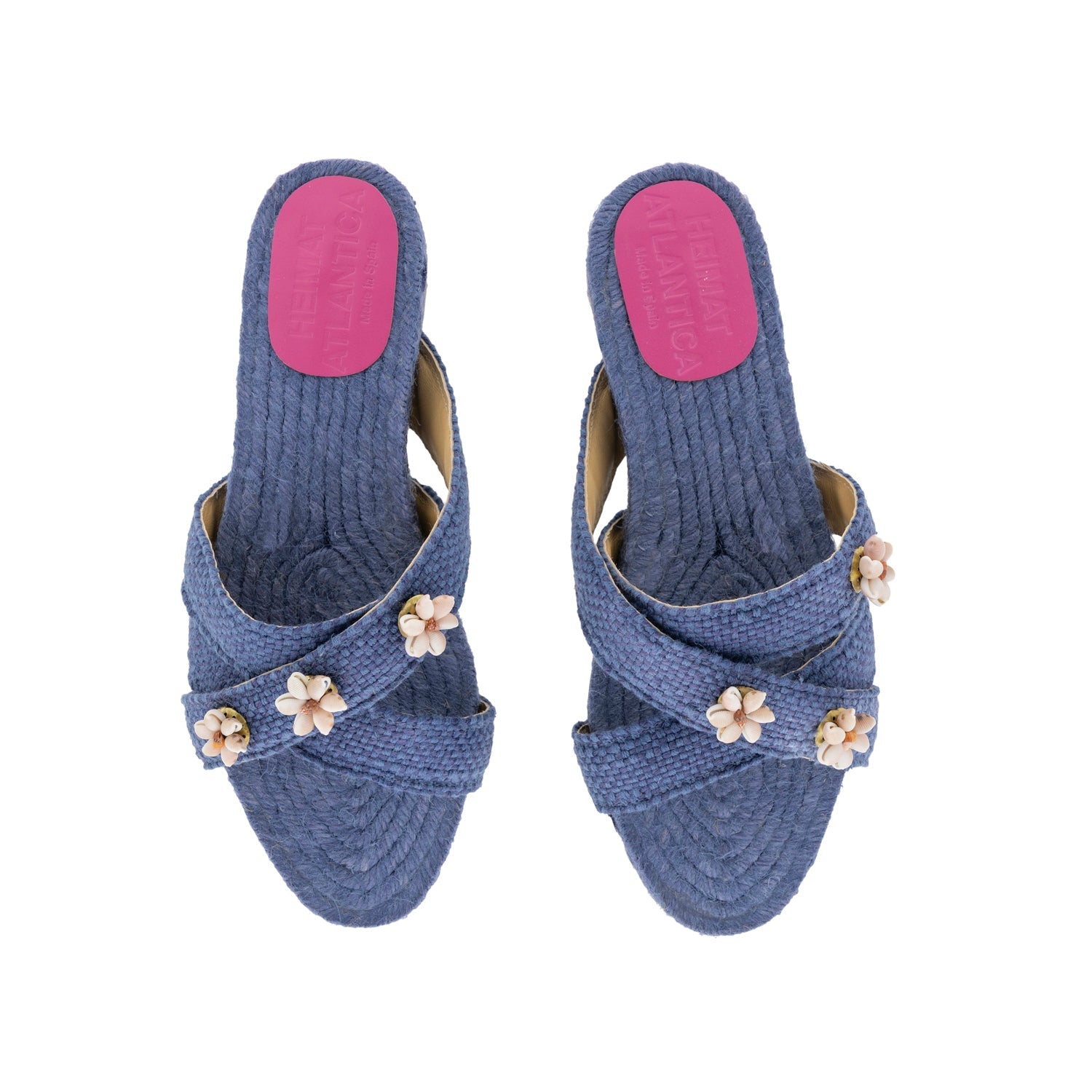 Jeans Blue Shella Espadrilles in Dark Blue