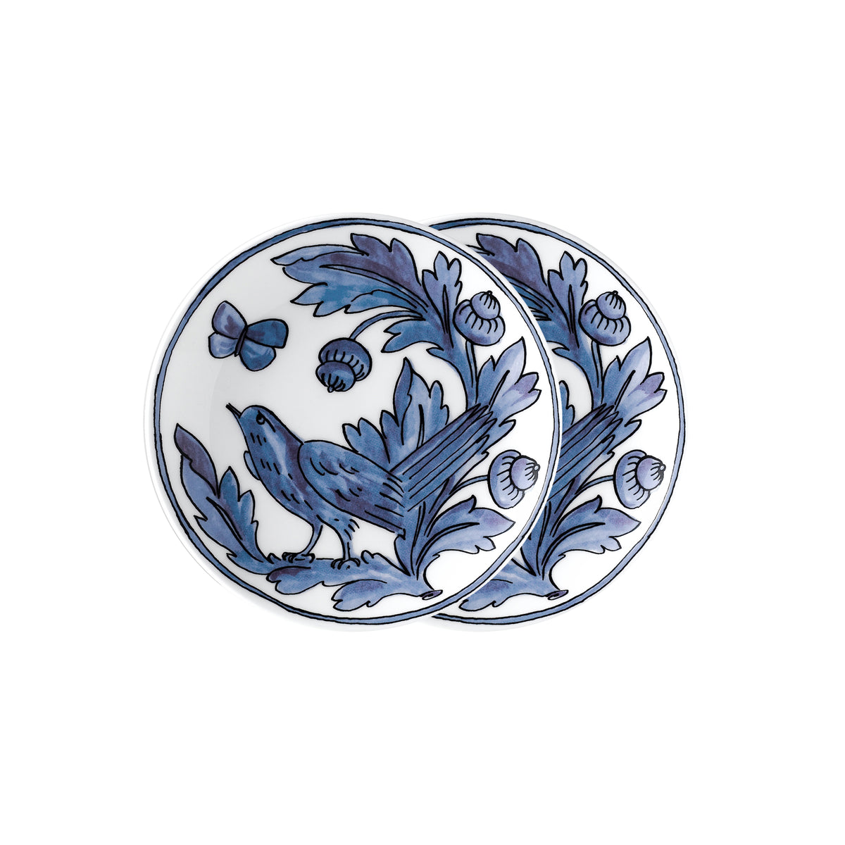 Blue Bird Set of Two, 7" Accent Plates