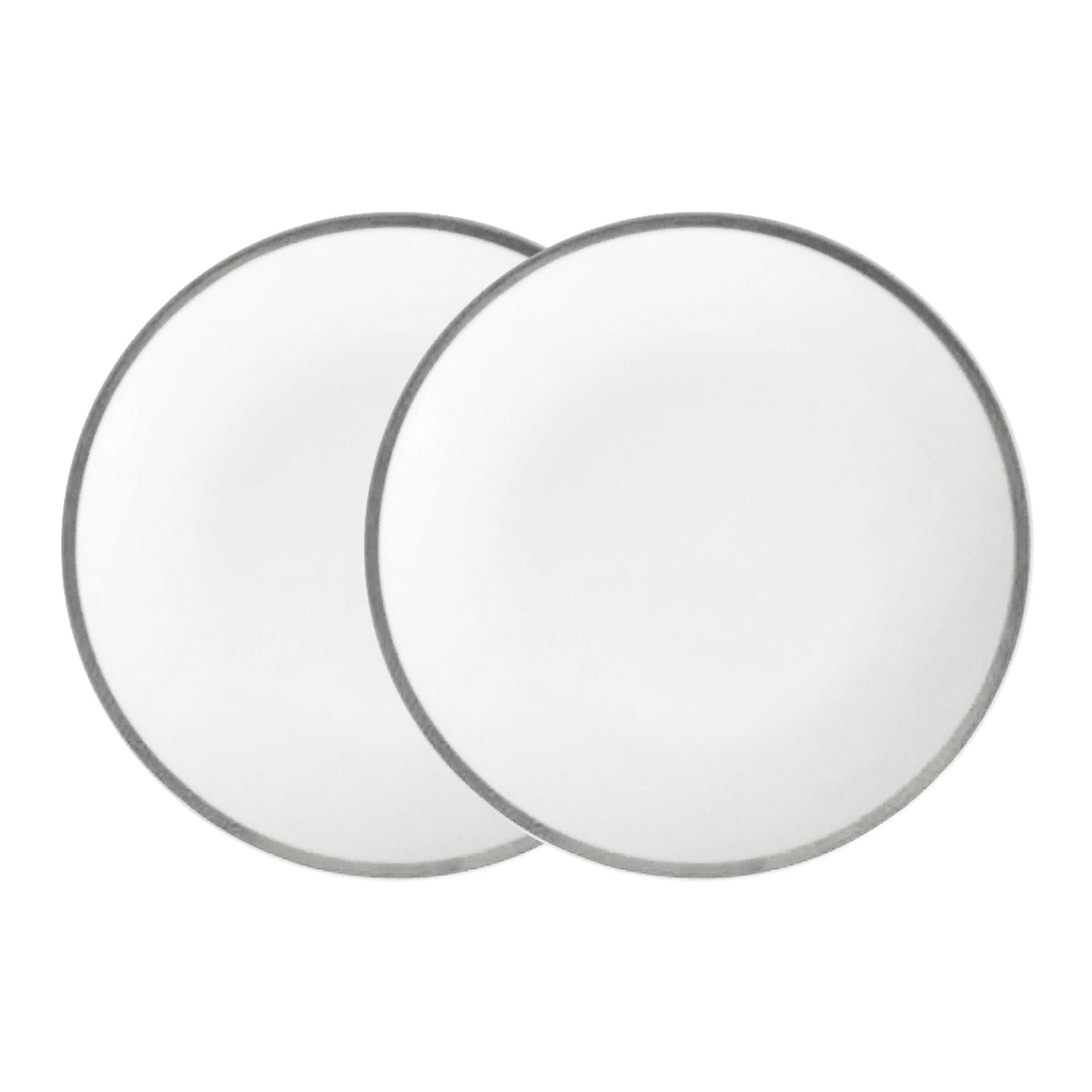 Platinum Edge Plate, Set of 2