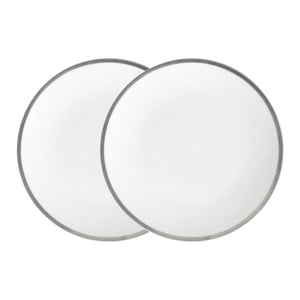 Platinum Edge Plate, Set of 2