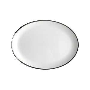 Platinum Edge Oval Platter