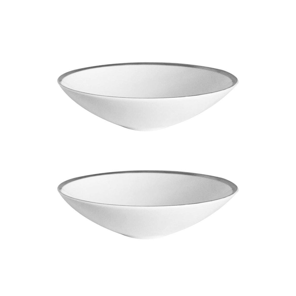 Platinum Edge Set of Two 8" Soup/ Pasta Bowl