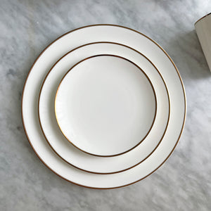 Alex Gold Set of 2, 6-1/2" Bread/Canape Plates