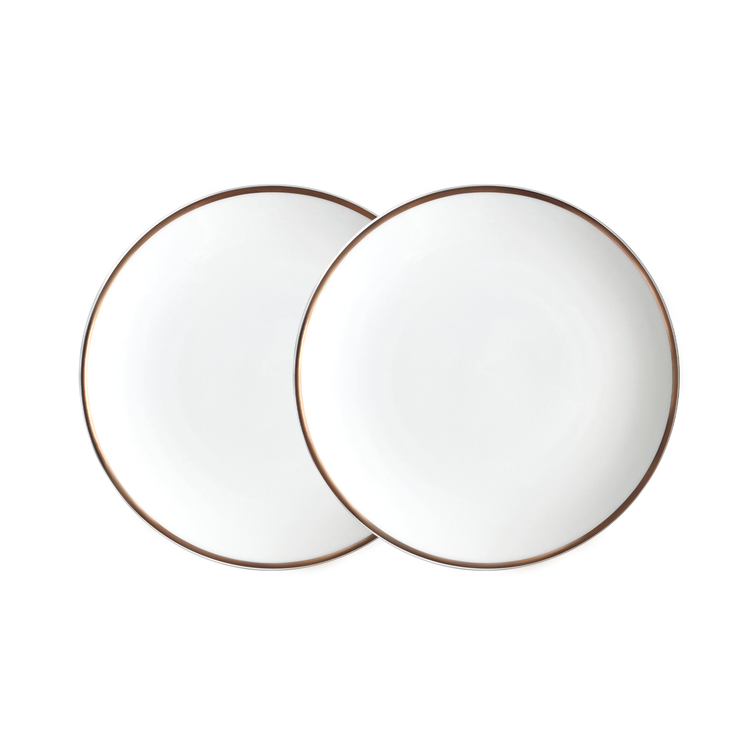 Alex Gold Set of 2, 6-1/2" Bread/Canape Plates