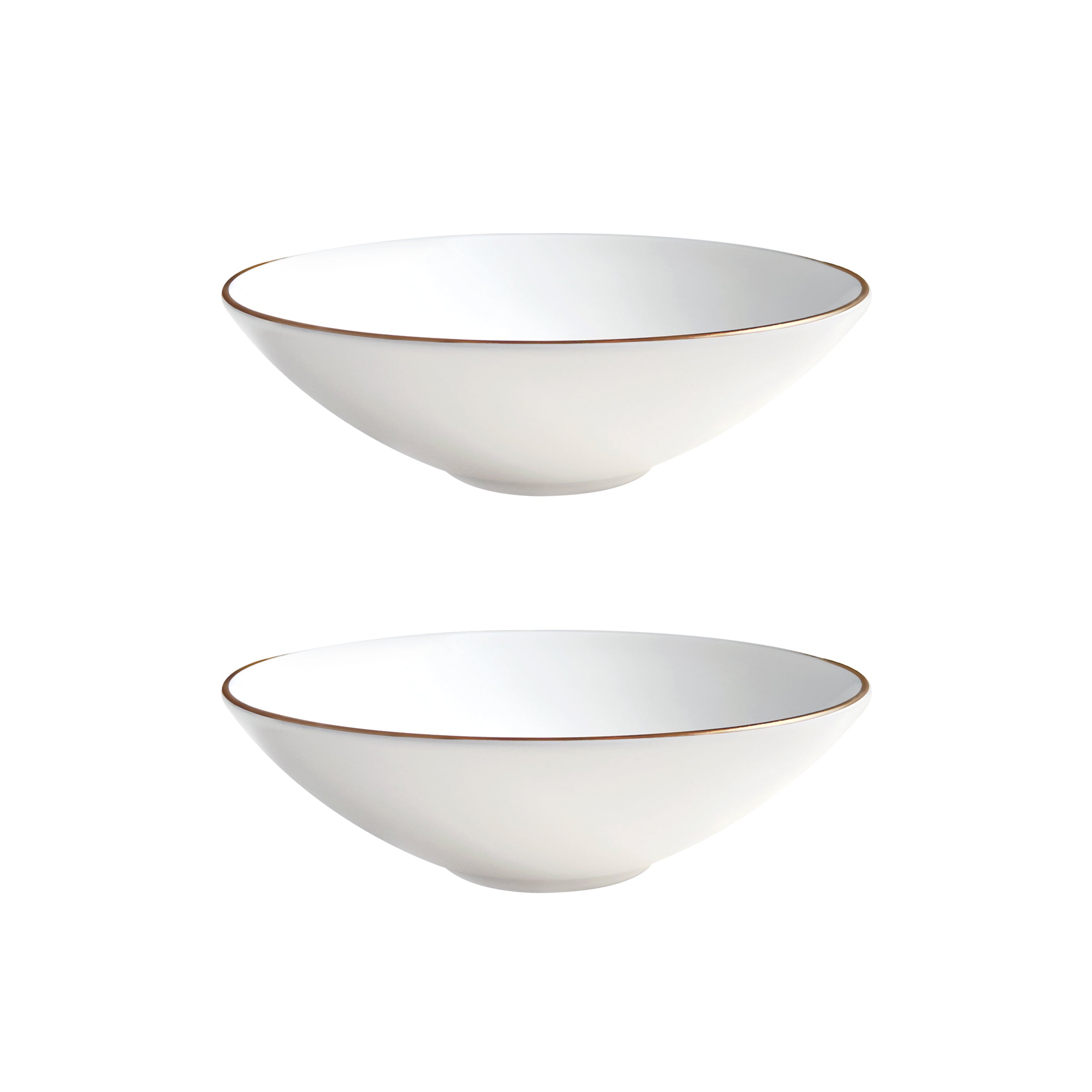 Alex Gold Set of 2, 8" Soup / Pasta Bowl