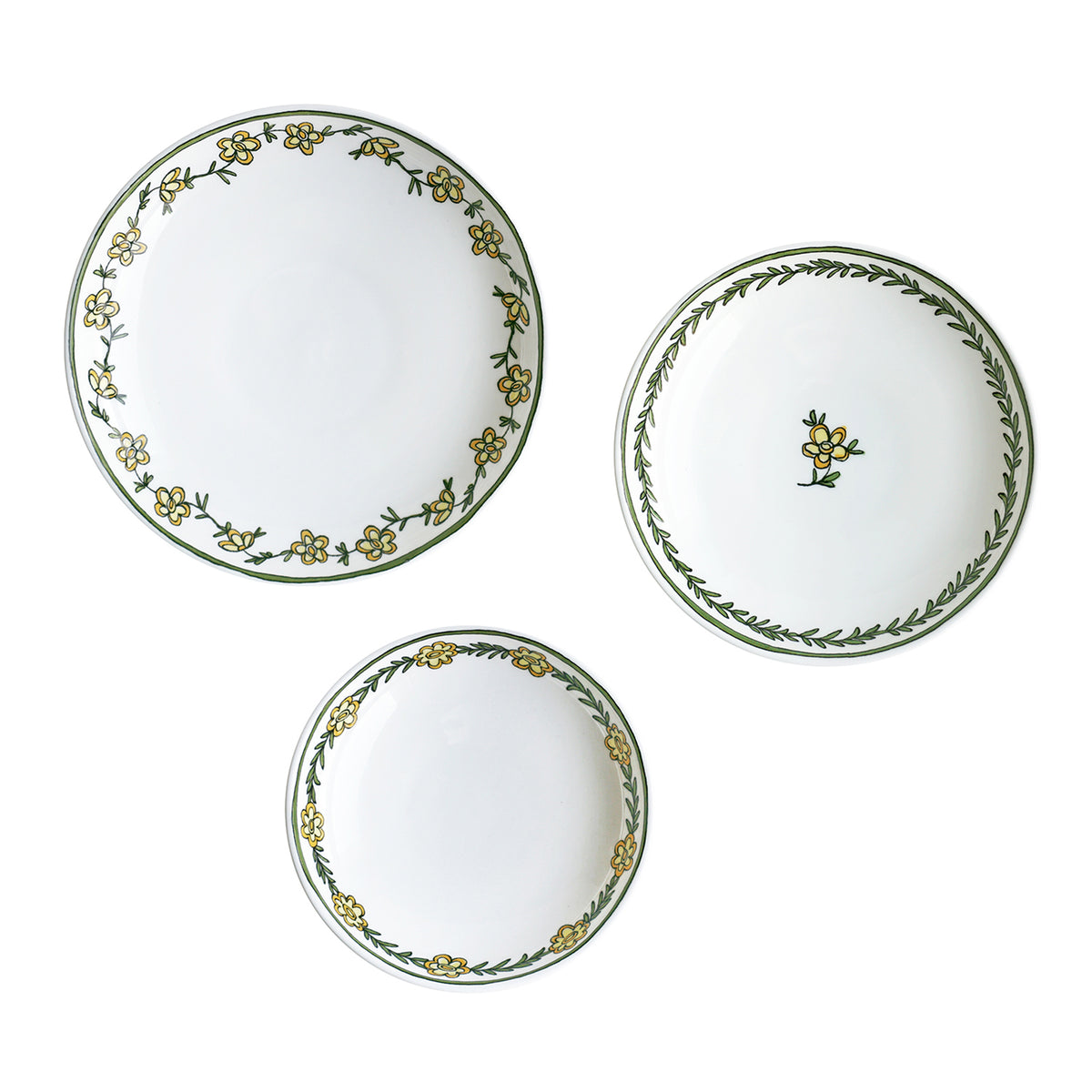 Daisy Chain Set of 3, Canapé Dishes