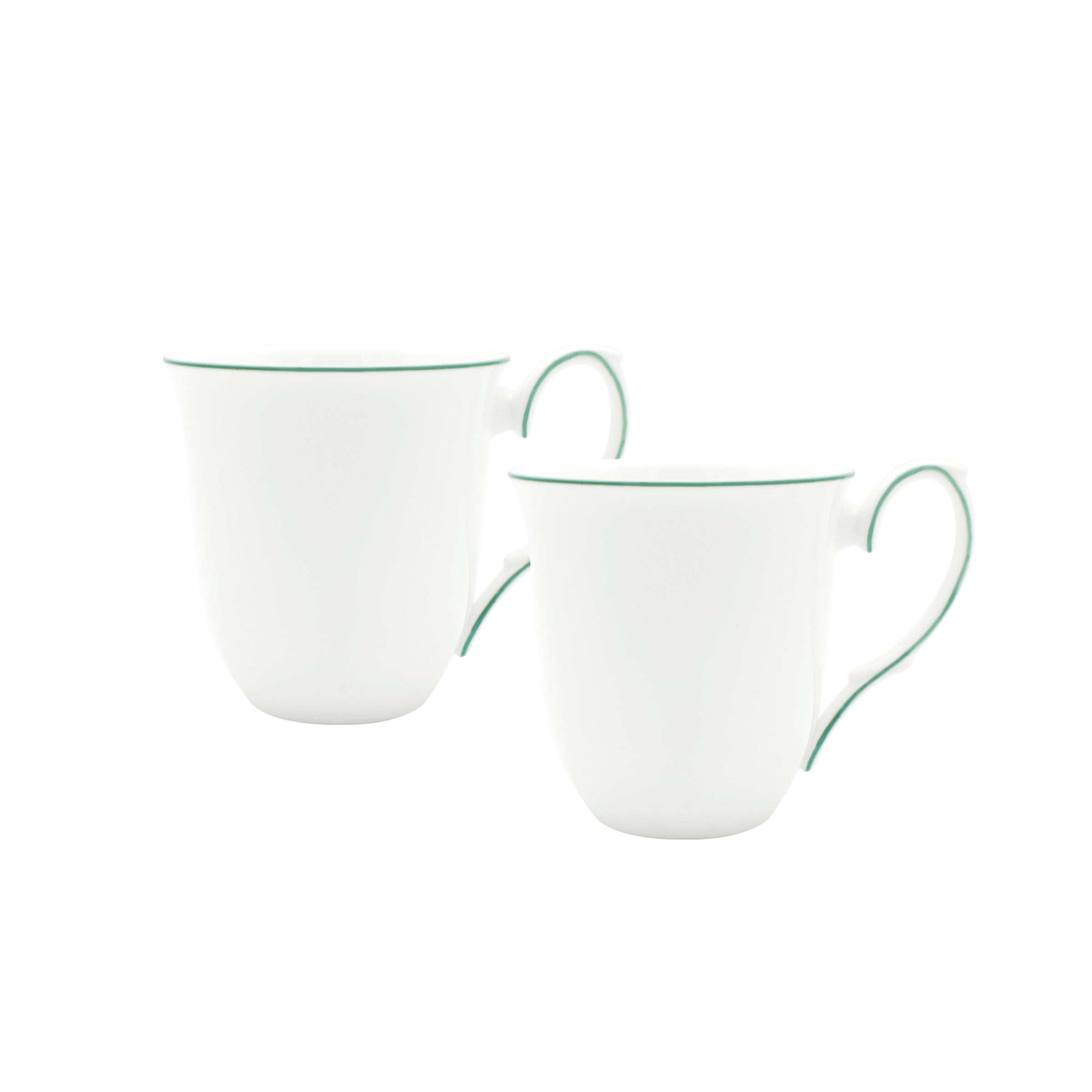 Amelie Forest Green Set of 2, Mugs