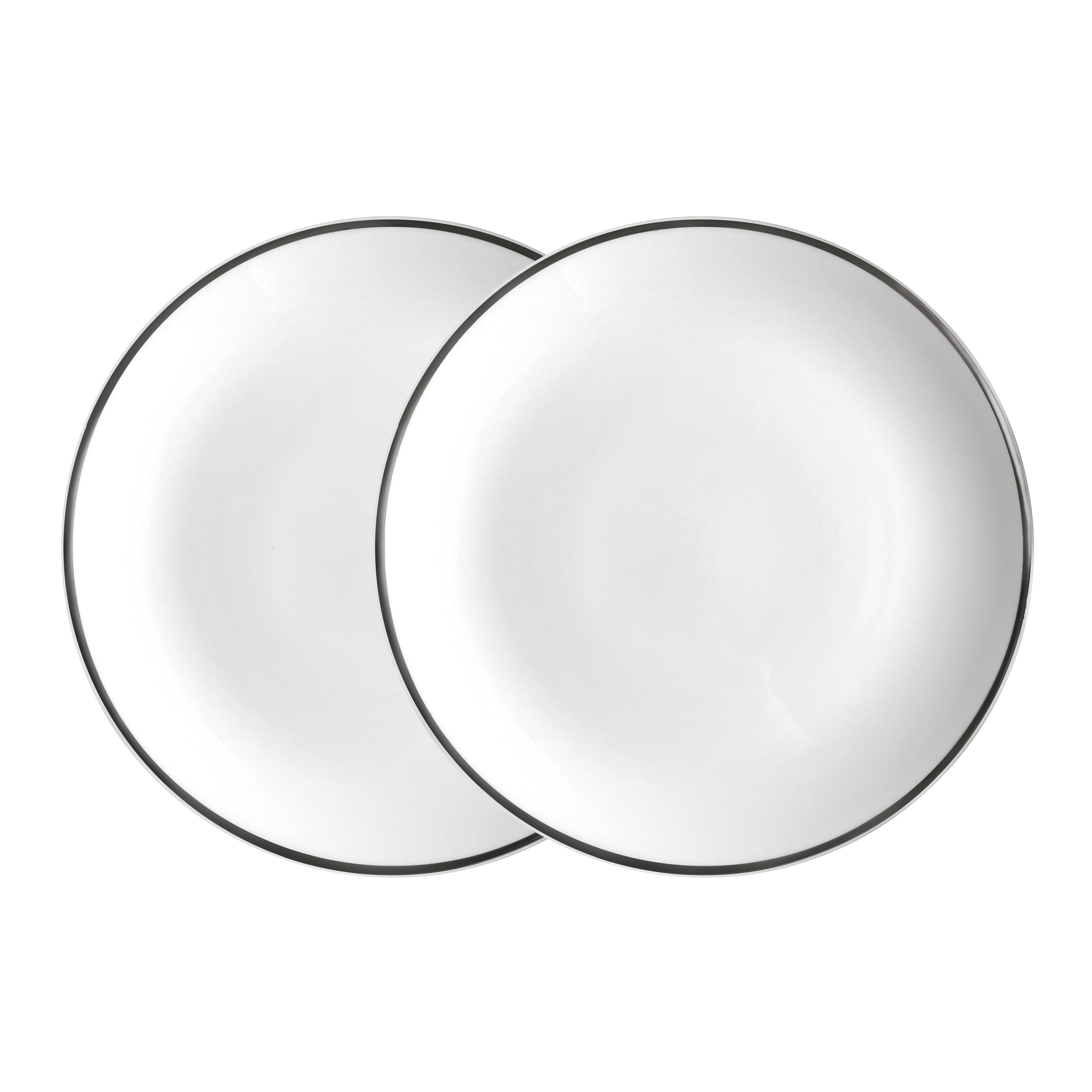 Alex Platinum Set of 2, 8" Salad / Dessert Plate