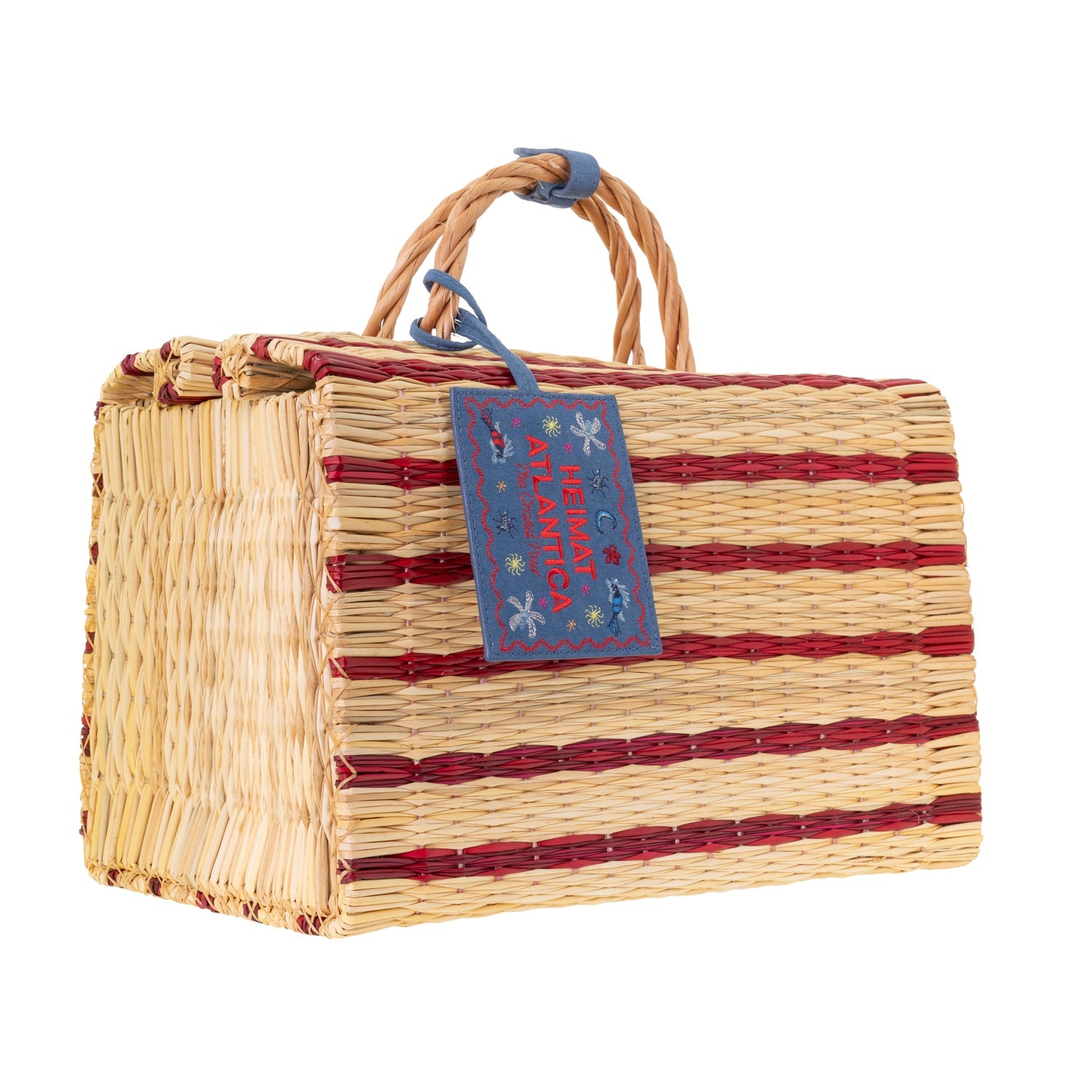 "The Grand Tour Collection" Beach Basket in Red