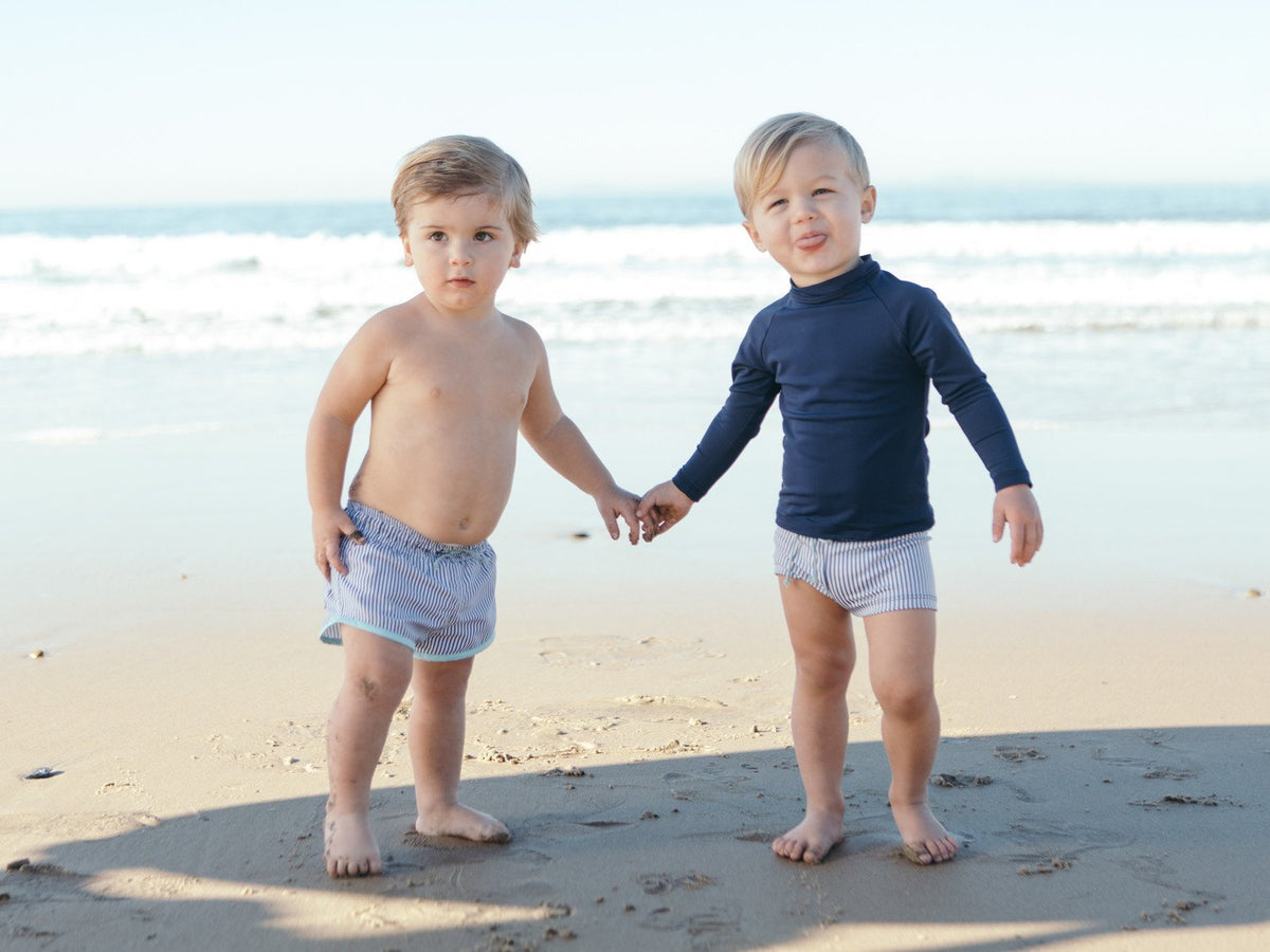 Boys Boardie in Slate Floral