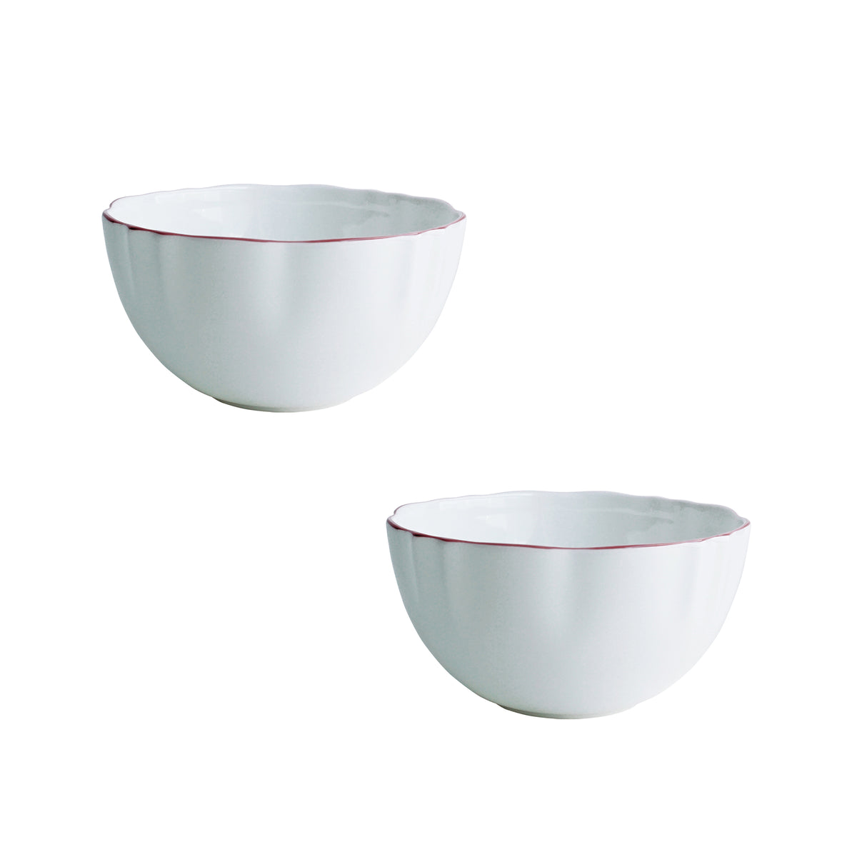 Amelie Roseate Set of 2, Fruit, Nut & Rice Bowls