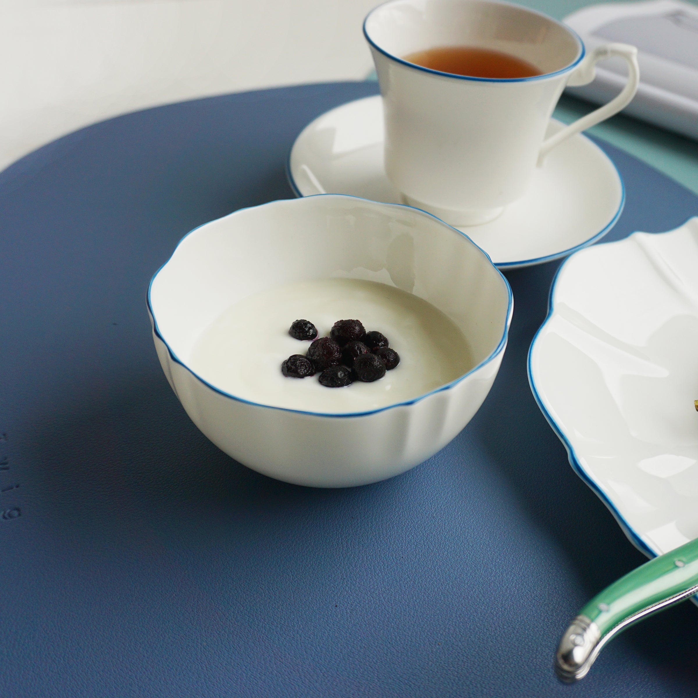 Amelie Royal Blue Set of 2, Fruit, Nut & Rice Bowls