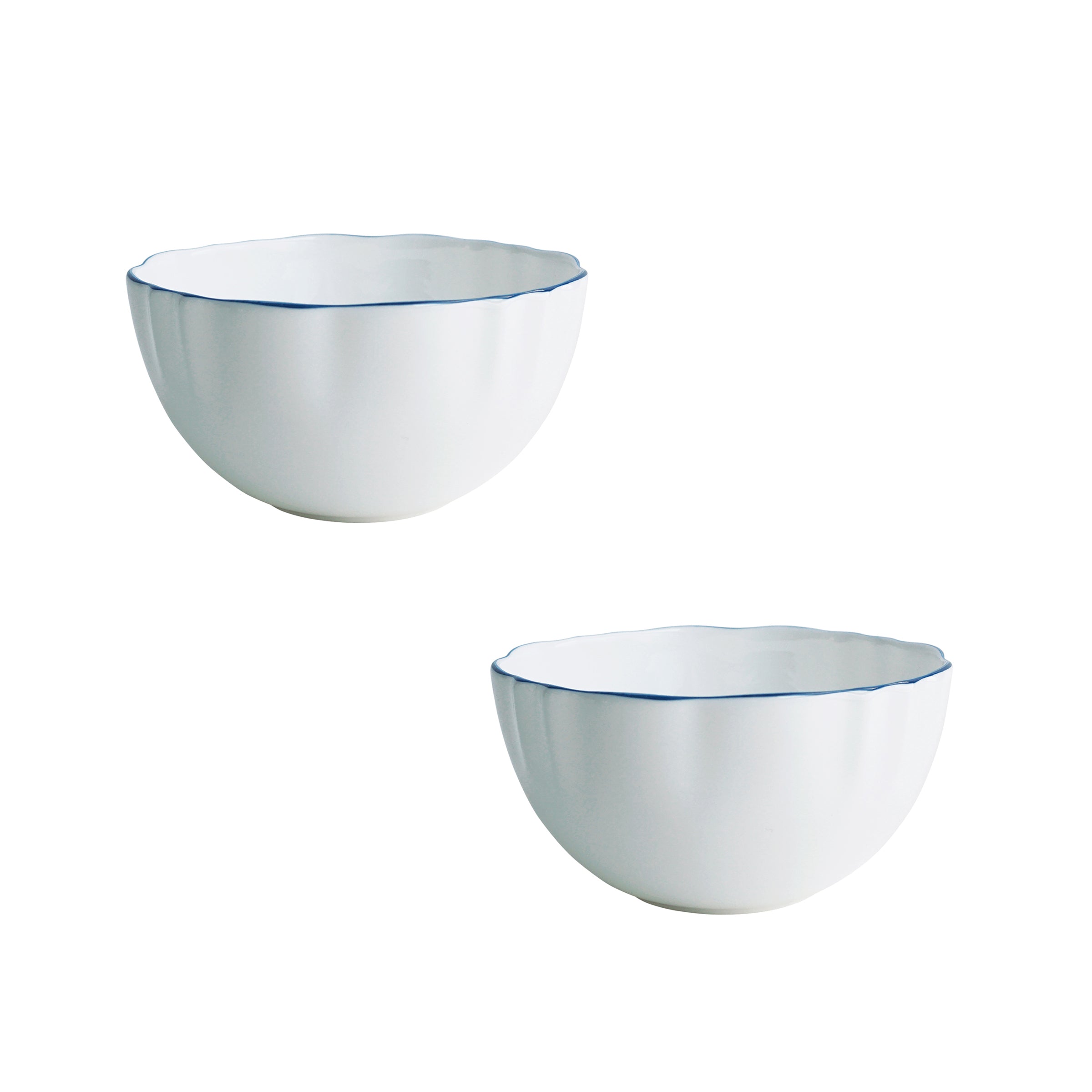 Amelie Royal Blue Set of 2, Fruit, Nut & Rice Bowls