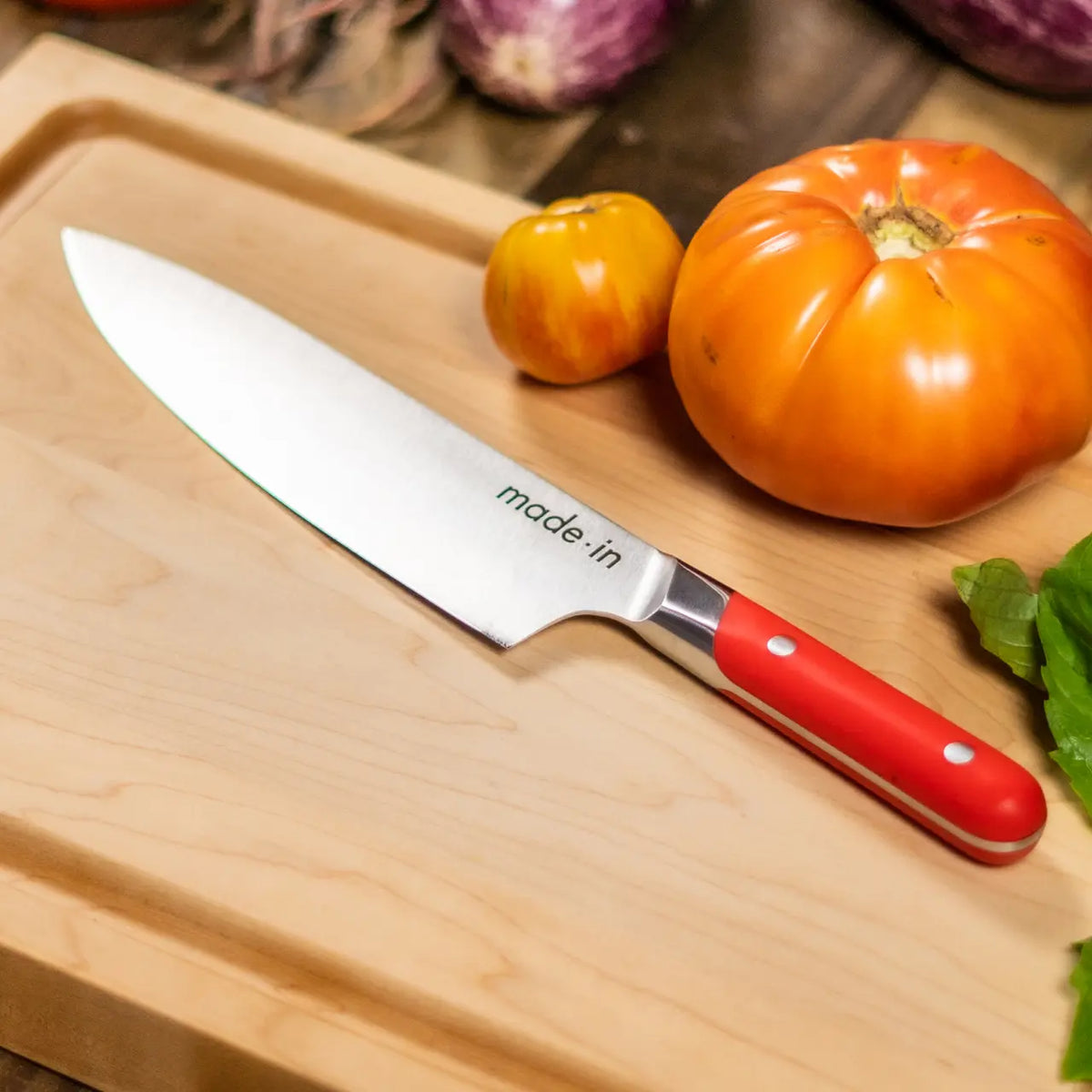 8 Inch Chef Knife in Pomme Red