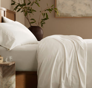 Signature Hemmed Sheet Set in Cream