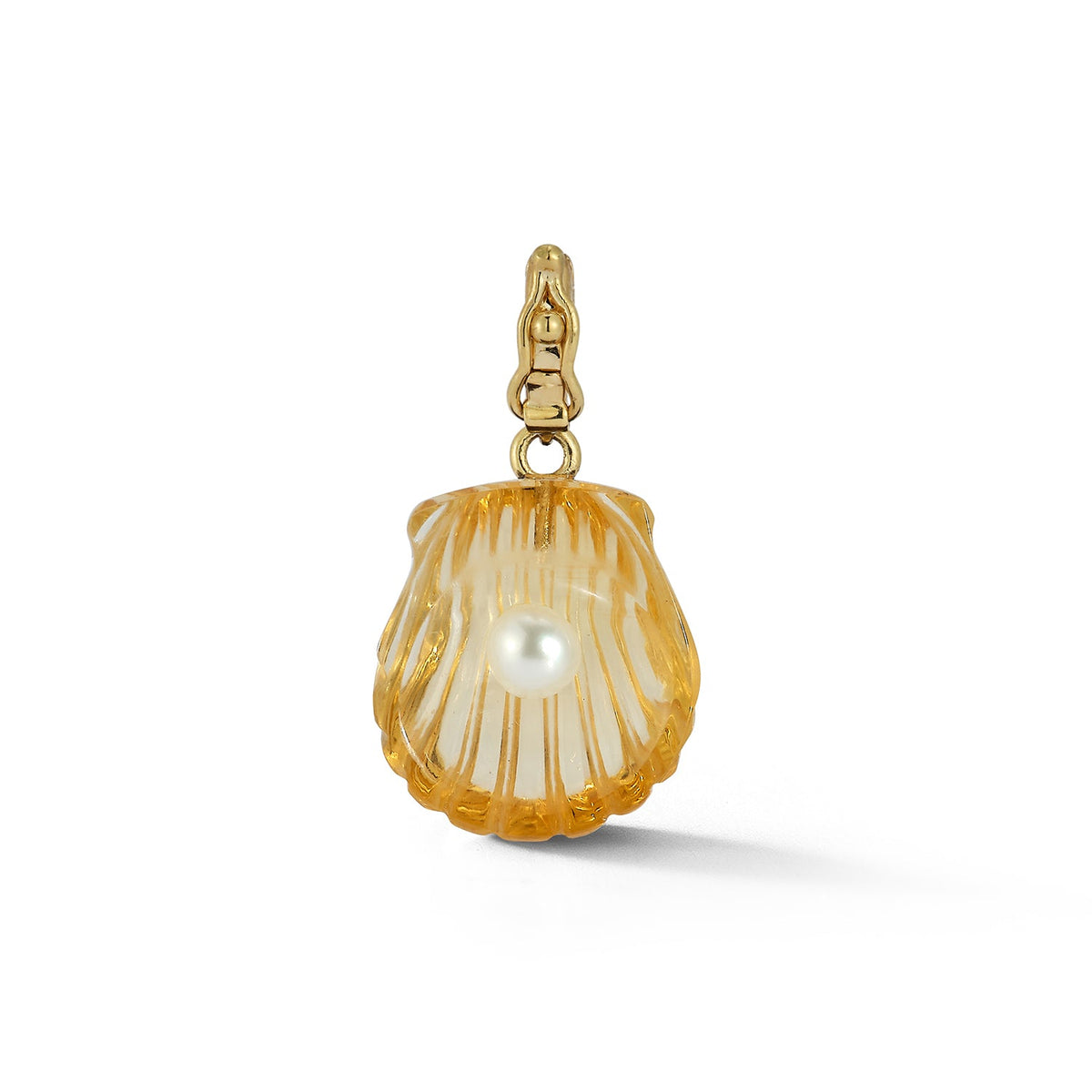 Dream Shell Pendant in Citrine