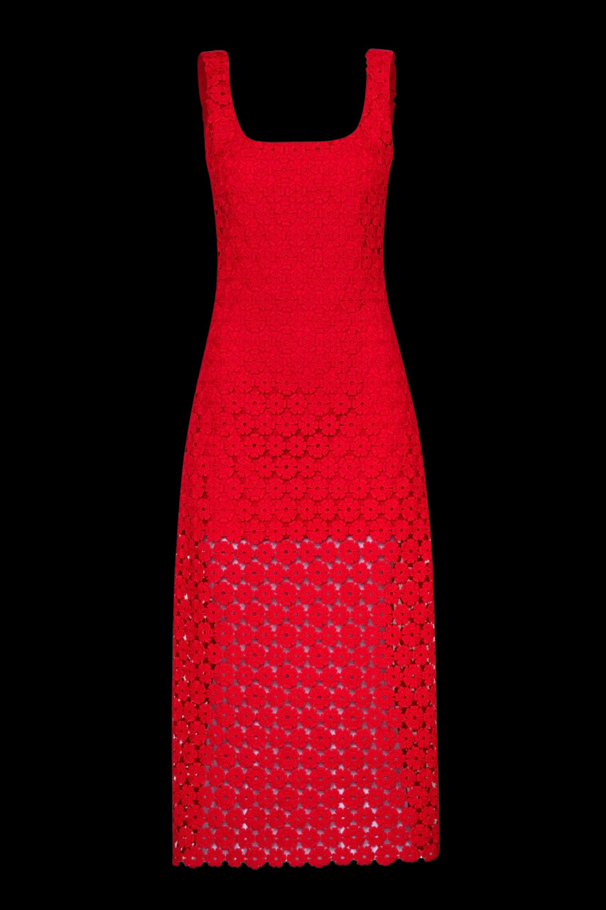 Jill Maxi Dress Radiant in Red