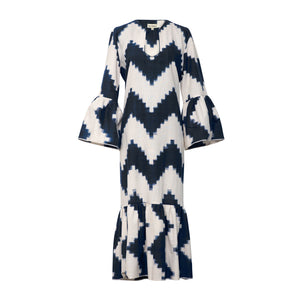 Viento Dress Zig Zag Royal Blue