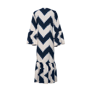 Viento Dress Zig Zag Royal Blue