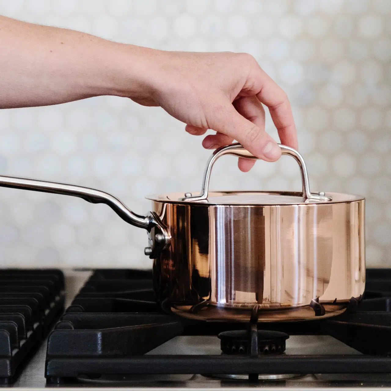 Copper Saucepan in 1.9 QT