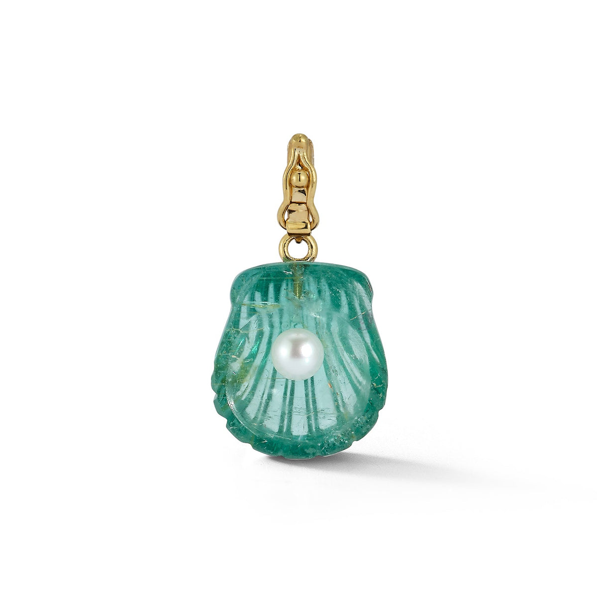 Dream Shell Pendant in Tourmaline