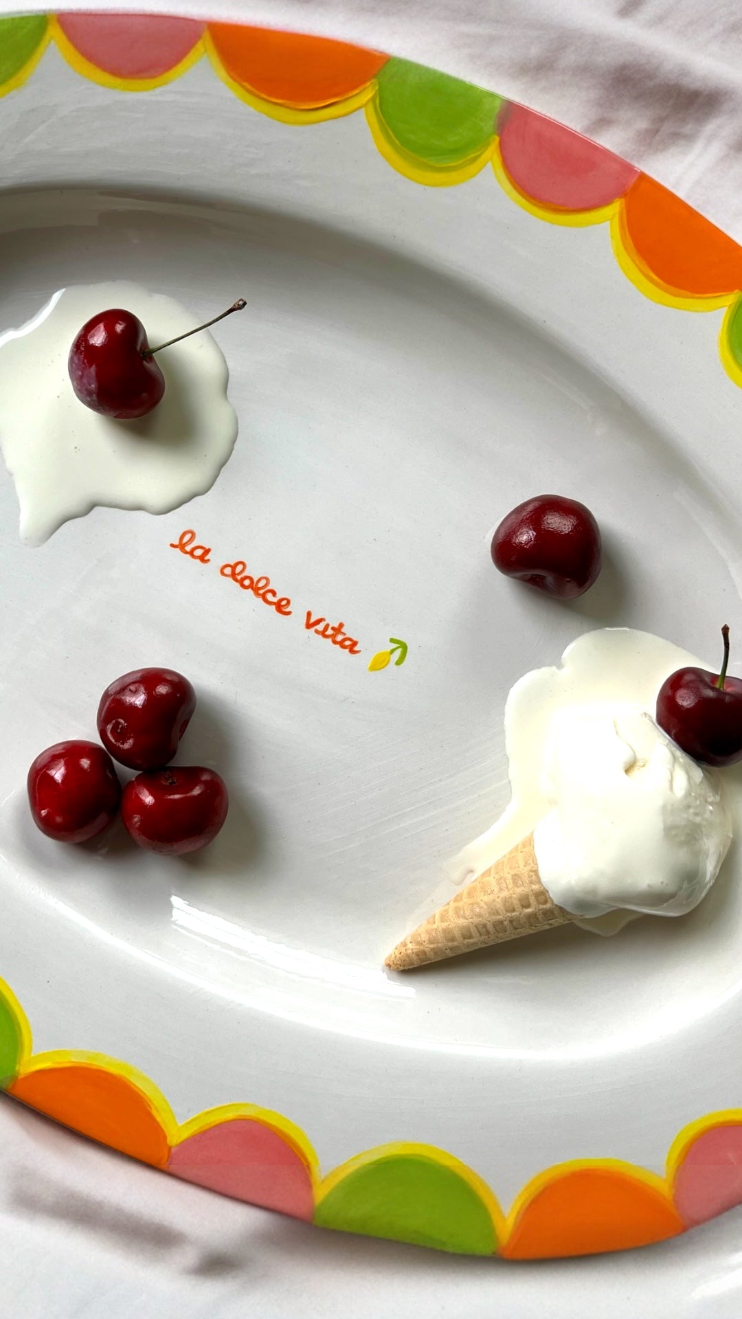 Hand-painted “Dolce Vita” Serving Tray