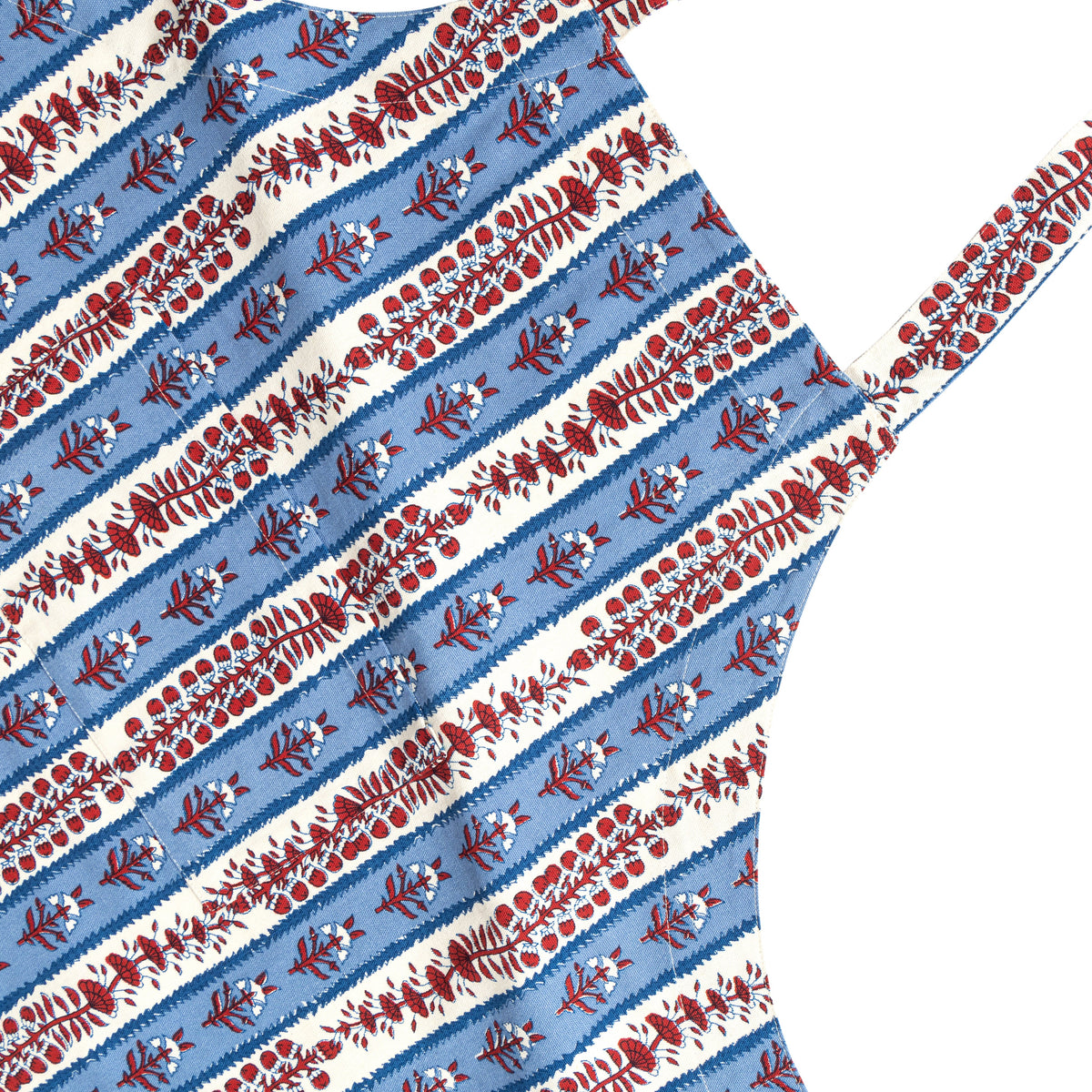 Avignon Apron Red & Blue