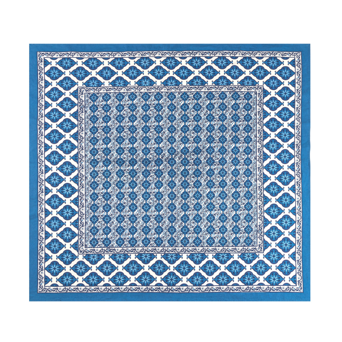 French Tablecloth Azulejo Blue