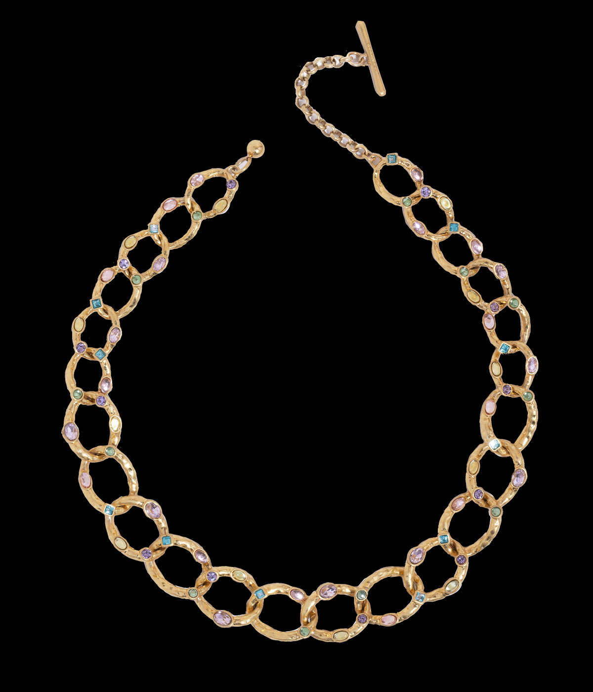 Almeria Link Necklace in Gold