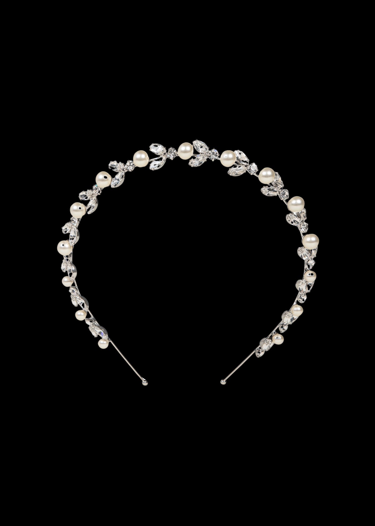 Kamila Headband in Crystal Pearl