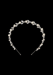 Kamila Headband in Crystal Pearl