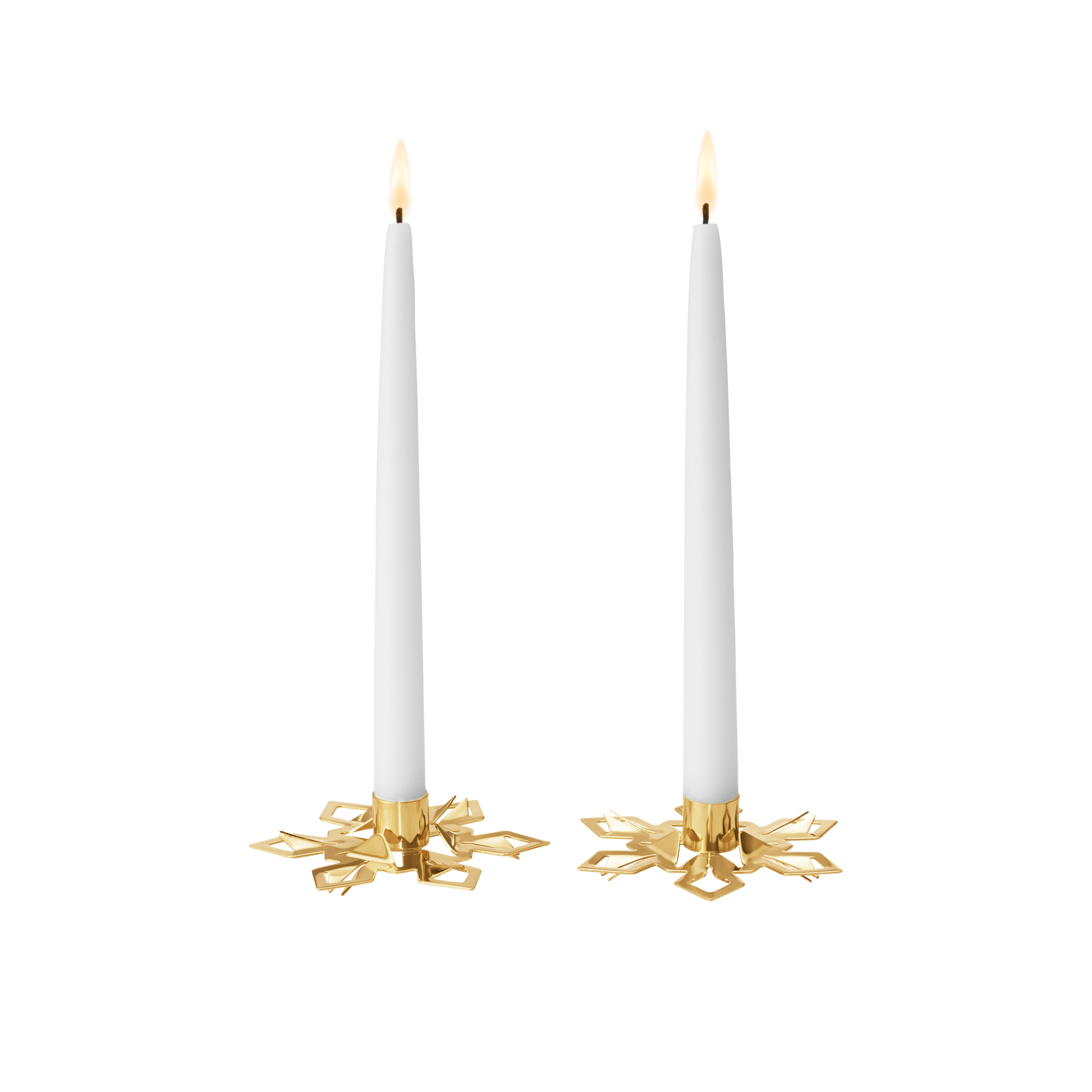 2024 Taper Candleholder 18Kt Gold Plated, Set of 2