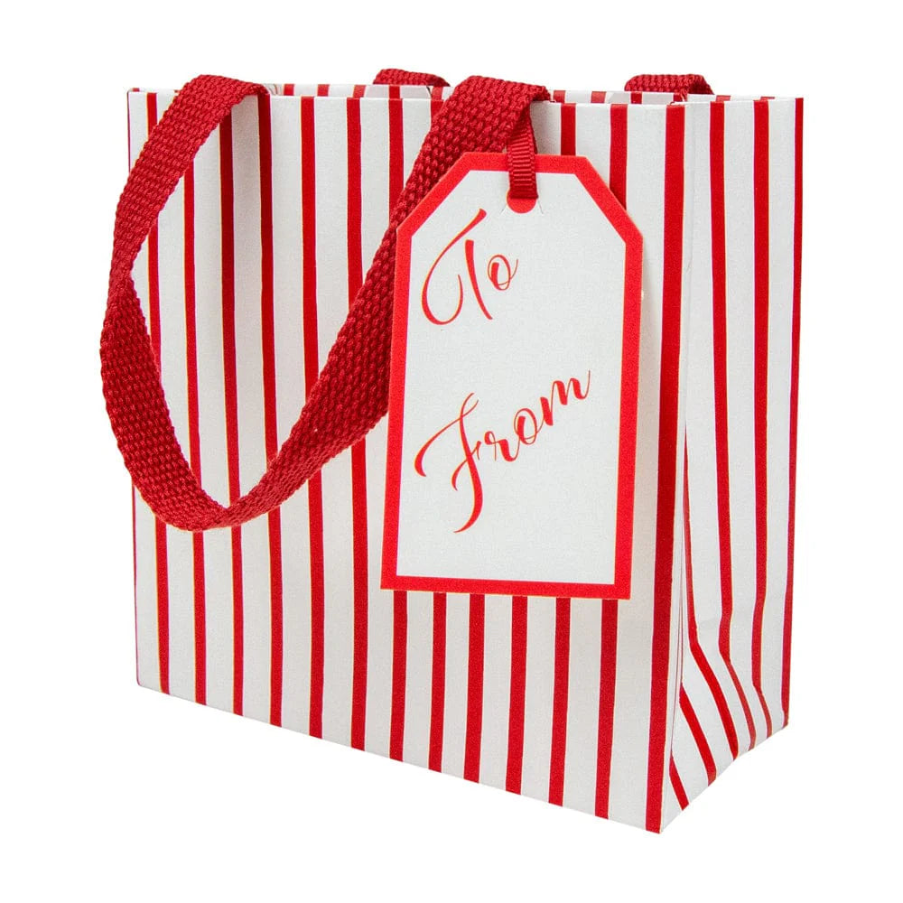 Stripes For Days Red/White Gift Bags, Set of 1