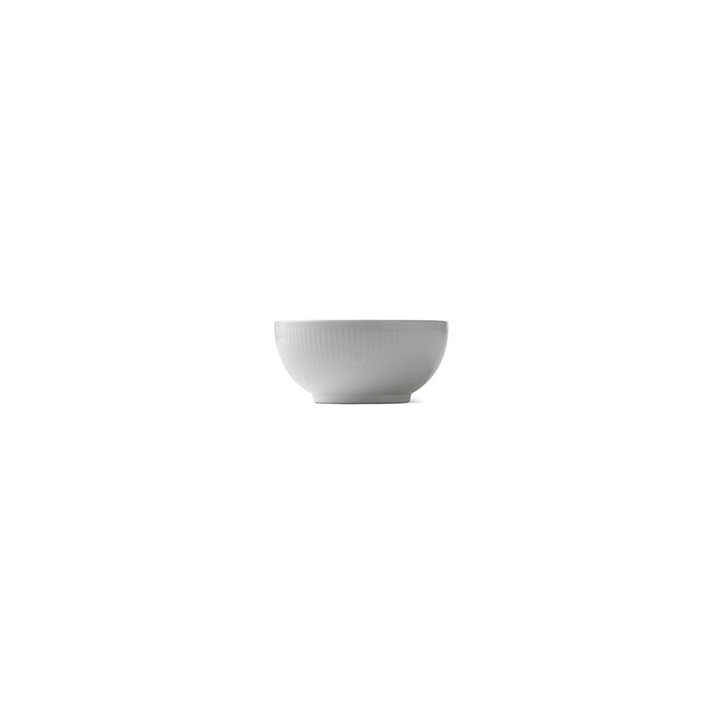 White Fluted Bowl 47cl 15.9oz, 13cm 5.12"