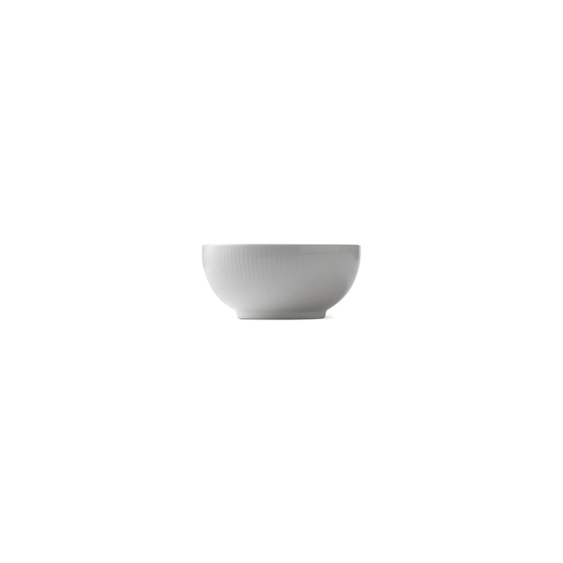 White Fluted Bowl 73cl 24.7oz, 15cm 5.9"