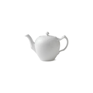 White Fluted Half Lace Teapot 100cl 1qt