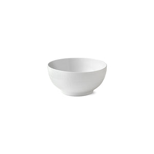 White Fluted Bowl 310cl 3.28qt, 24cm 9.45"