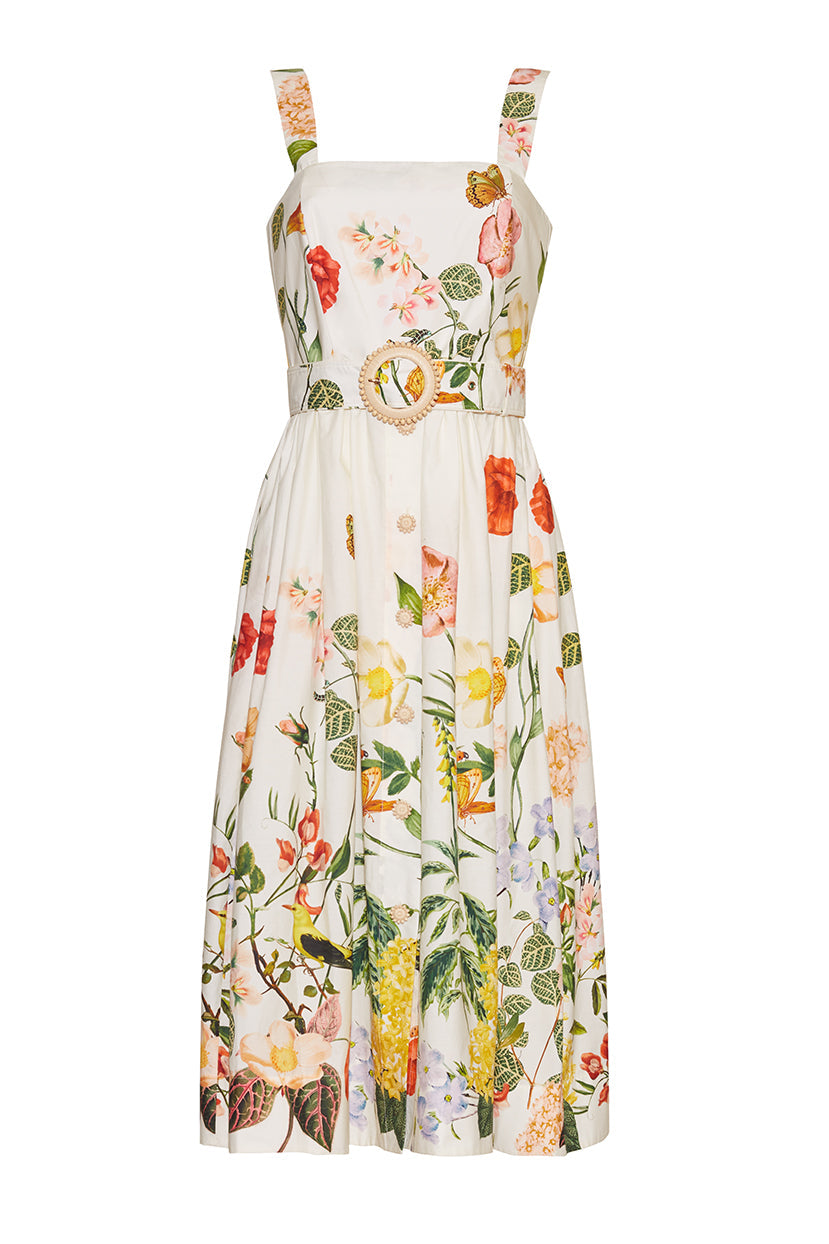 Candace Dress in Nectar Egret