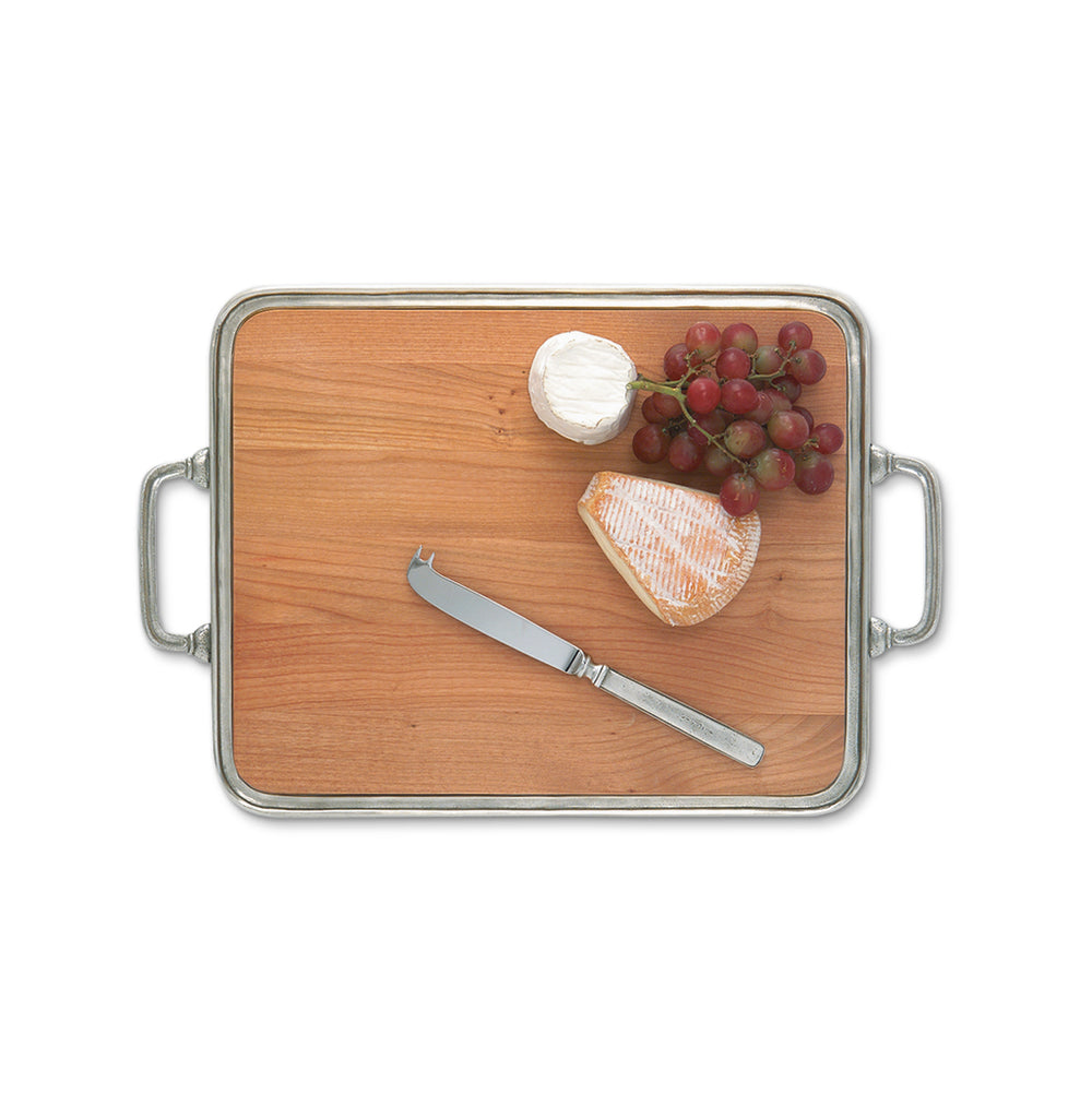 Cheese Tray with Handles, Cherry Wood,  Medium