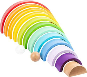 XL Wooden Stacking Rainbow Playset